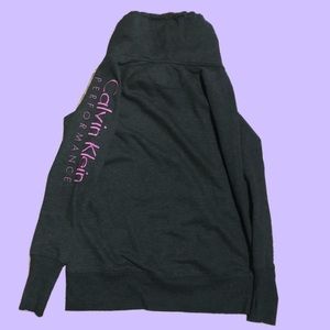 This is a Calvin Klein fleece barley worn.